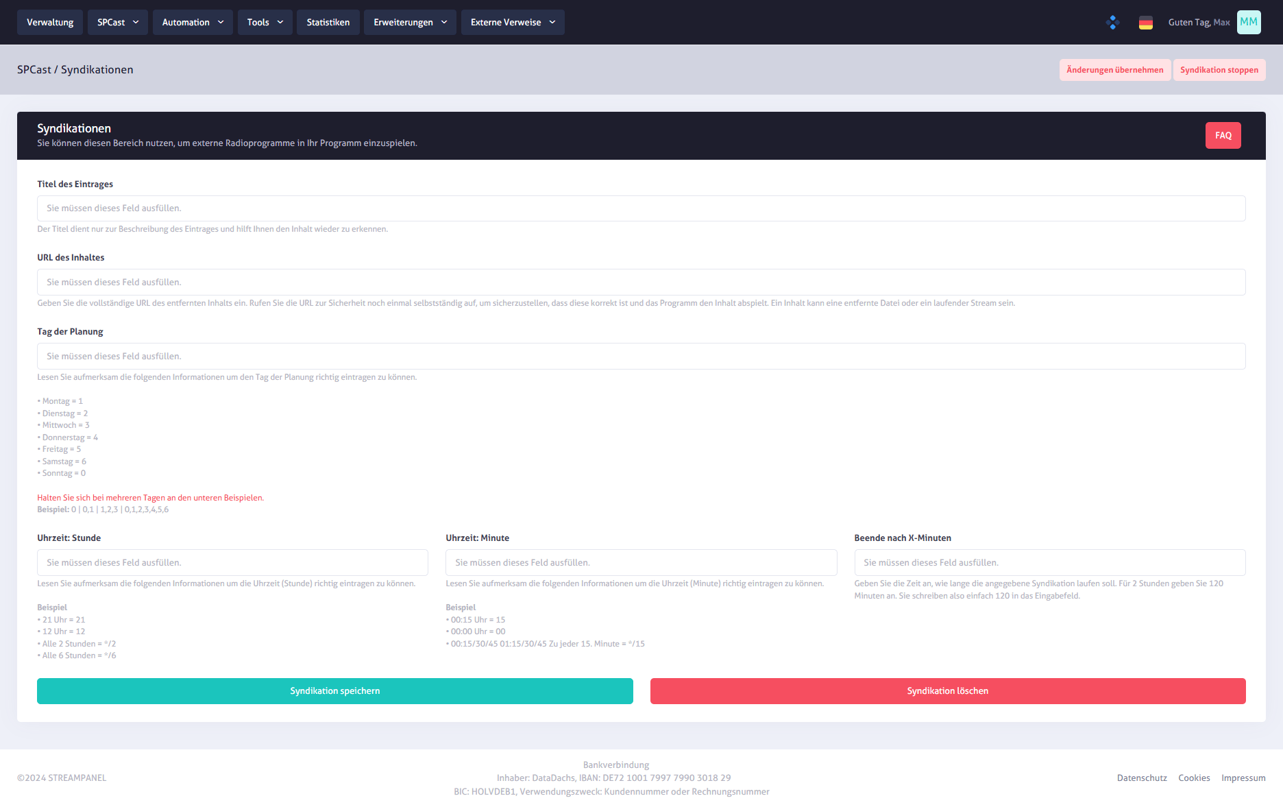 SPCast Automation: Syndications